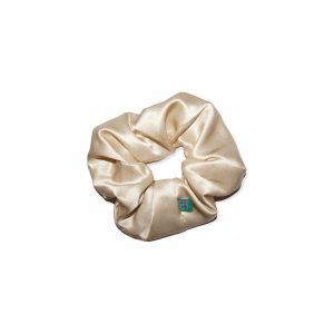 Gold Mulberry Silk Scrunchie