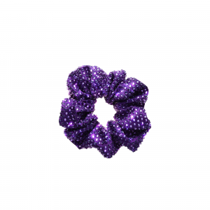 Purple Crystal Scrunchie