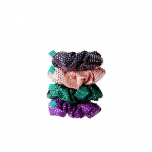 Purple Crystal Scrunchie