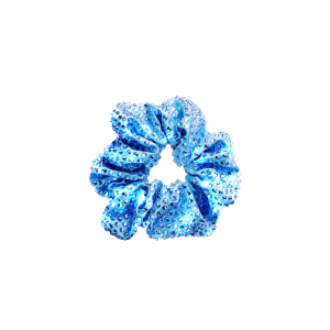 Blue Crystal Scrunchie