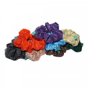 Brown Crystal Scrunchie