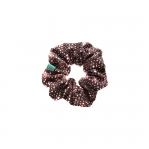 Brown Crystal Scrunchie